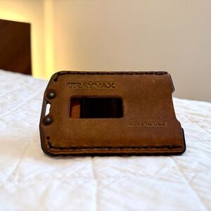 TRAYVAX Ascent Wallet - Black Tobacco Brown